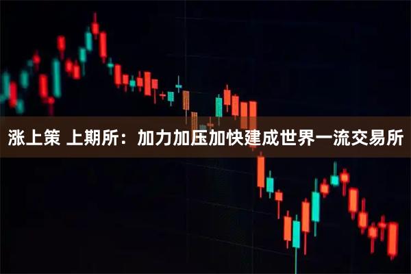 涨上策 上期所：加力加压加快建成世界一流交易所